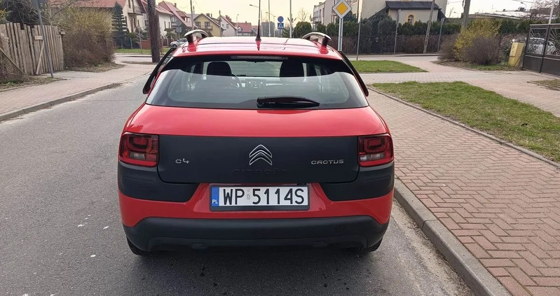 Citroen C4 Cactus cena 37900 przebieg: 147000, rok produkcji 2017 z Płock małe 781